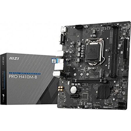 MSI Pro H410M-B Intel H410 LGA 1200 DDR4 2933 MHz Masaüstü Anakart