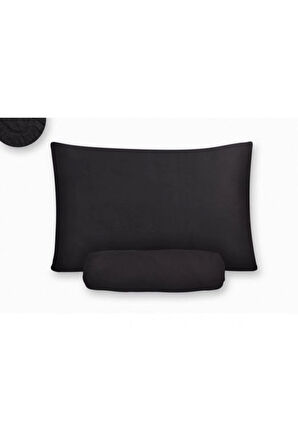 Siyah Kumaş Tek Kişilik Lastikli Çarşaf Takımı