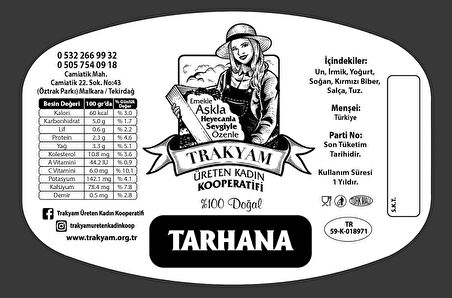 Ev Yapımı Trakya Tarhanası (500GR)