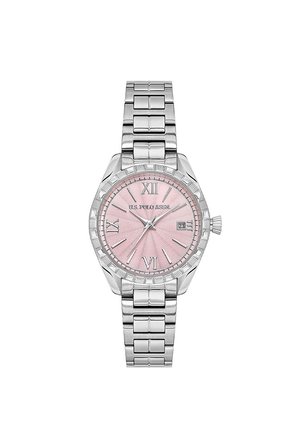U.S. Polo Assn. USPA2157-01 Kadın Kol Saati Metalik Gri Çelik Kasa Pembe Kadran 31 mm
