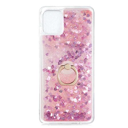 Smcase Samsung Galaxy A81 Kılıf Milce Yüzüklü Sulu Silikon