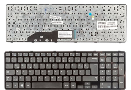 Samsung Ativbook 3 NP355E7C NP350E7C NP350E7C-S01TR V134302BS1 V134302BK1 Klavye Siyah Türkçe