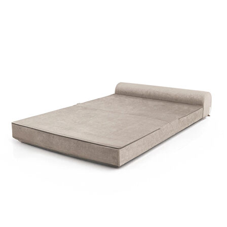 Magic Katlanır Yataklı Koltuk Açık Gri Çift Kişilik