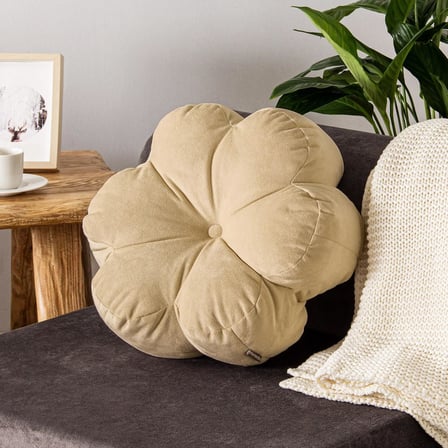 Homedius Papatya Bloom Dekoratif Kadife Kırlent