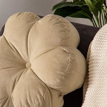 Homedius Papatya Bloom Dekoratif Kadife Kırlent
