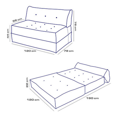 Homedius Yataklı Koltuk Mocca