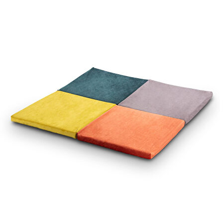 Homedius Happy Play Katlanır Yer Minderi Oyun Minderi Oyun Halısı - 120x120 cm