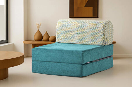 Sleeptown Magic Lüks İki Renkli Katlanır Yataklı Tek Kişilik Koltuk