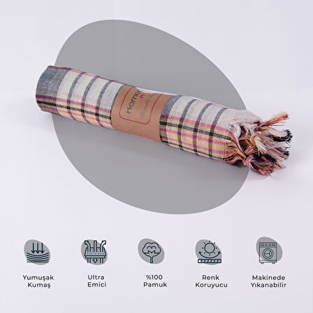 Homedius %100 Pamuk Hamam Peştemali - 80x160 cm