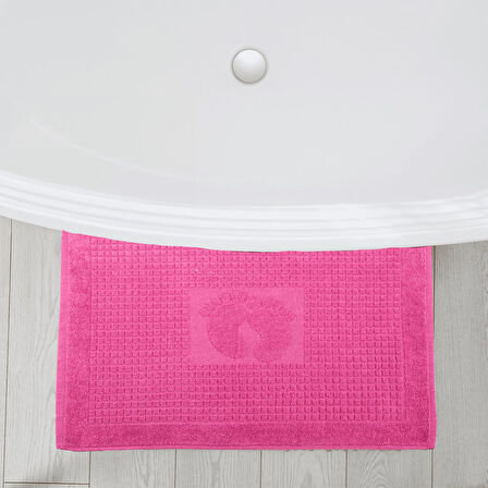 Homedius Banyo Kareli Ayak Desenli Pamuk Ayak Havlusu 50x70cm
