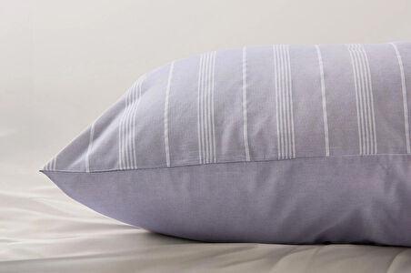 Sleeptown Keten Görünümlü Armürlü Pamuk Nevresim Takımı Gri-Bej / 160x220 Tek Kişilik-200x220 Çift Kişilik