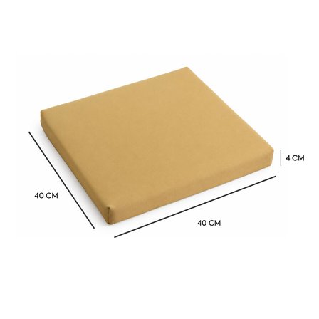 Homedius Sandalye Oturum Minderi Renkli 40x40x4 Bağcıklı Çıkarılabilir Kılıflı Çökme Yapmaz