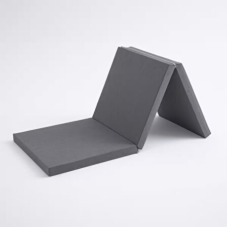 Homedius Asos Sünger 3 Kat Katlanır Yatak Katlanır Yer Yatağı Tek Kişilik Sünger Katlanır Minder Yatak 70x180x6 cm