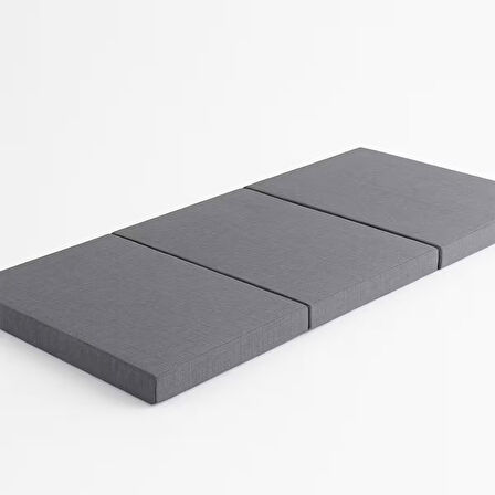 Homedius Asos Sünger 3 Kat Katlanır Yatak Katlanır Yer Yatağı Tek Kişilik Sünger Katlanır Minder Yatak 70x180x6 cm