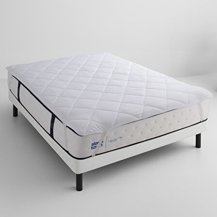 Homedius Luxury %100 Pamuk Kapitoneli Vatkalı Yatak Koruyucu Alez