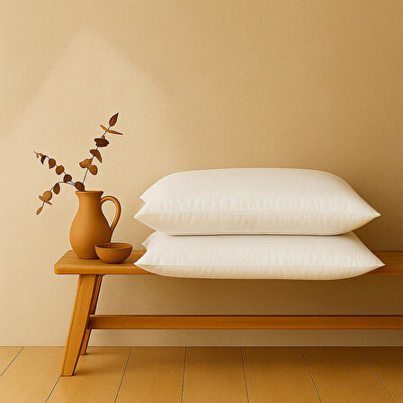 Homedius Microfiber Ultra 2 Adet Dolgulu Yumuşak Yüksek Antialerjik Yastık 50x70 cm