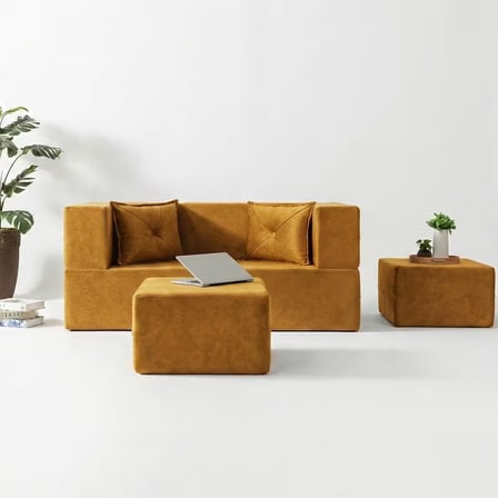 Homedius Loop Katlanır Yatak Olabilen Çok Amaçlı Çift Kişilik Koltuk