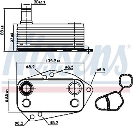 LAND ROVER FREELANDER1 TD4 MOTOR YAĞ SOĞUTUCUSU PBC101370L