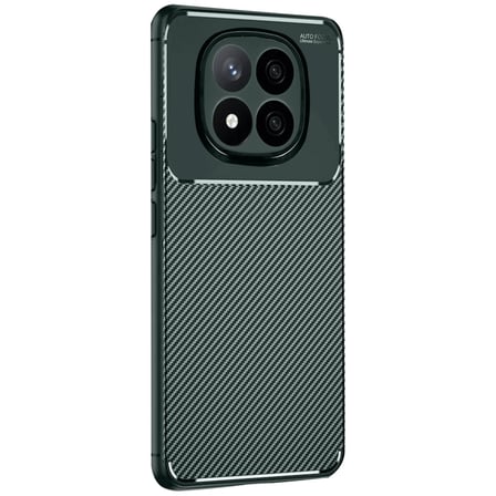 Xiaomi Redmi Note 14 Pro 4G Kılıf Auto Focus Karbon Kapak - Koyu Yeşil