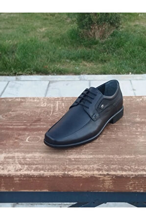 Erkek Mevsimlik Kundura Hakiki Deri  Kauççuk Taban Bağlı