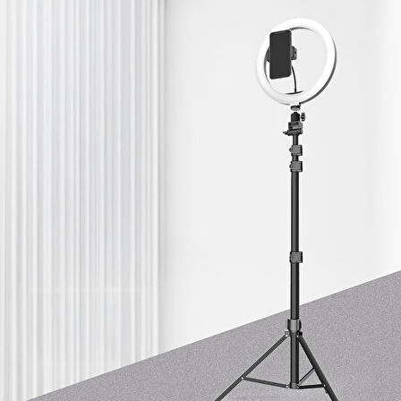 Lopard Bluetooth Kumandalı Tripodlu Telefon Tutucu + Ring Light — 360° Döner, Ayarlanabilir Boy, Selfie & Canlı Yayın