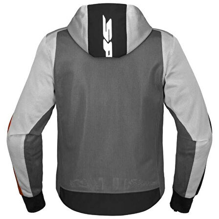 CEKET SPIDI HOODIE NET TEKSTİL KIRMIZI/GÜMÜŞ
