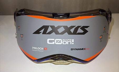 Kask Camı Axxis V-36 İRİDİYUM BLUE ( MAVİ GHOSTFİGHTER 2026)