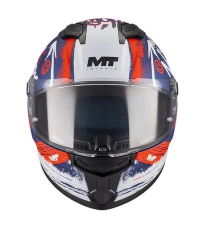 KASK MT STINGER ROCKET C17 MAT KIRMIZI/MAVİ