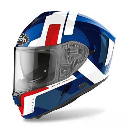 KASK AIROH SPARK SHOGUN MAVİ KIRMIZI GLOSS