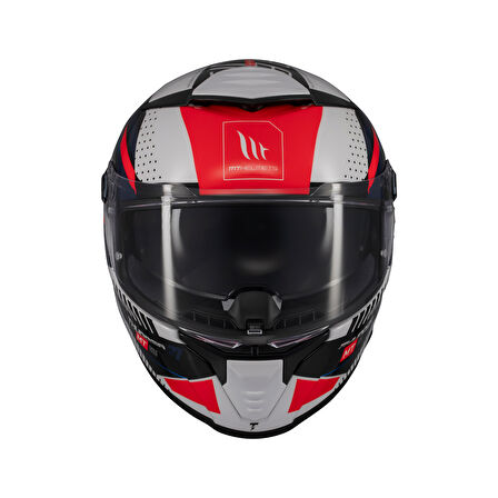 KASK MT THUNDER 4 SV LUMİNENCE A7 BEYAZ/MAVİ/KIRMIZI