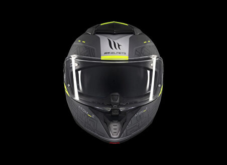 KASK MT ATOM 2 DESTINY C2 ÇENE AÇILIR MAT FÜME/SİYAH