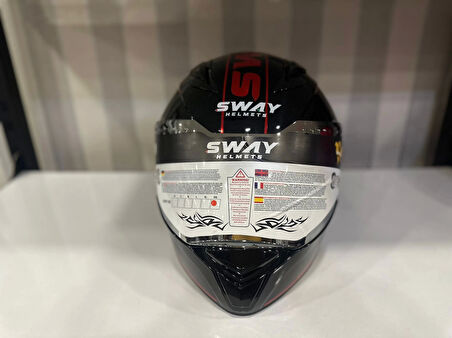 KASK SWAY SW 850 BLACK/RED FULL FACE
