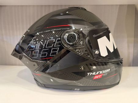 KASK MT THUNDER 4R SV LUMİNENCE D1 PARLAK GRİ