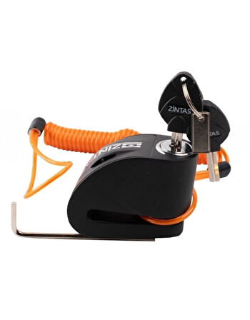 Disk Kilidi Zintaş Protector Alarmlı  6mm 120 Db