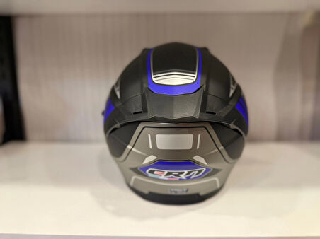 KASK CRN 620 AİR ÇENESİZ MAT SİYAH/MAVİ