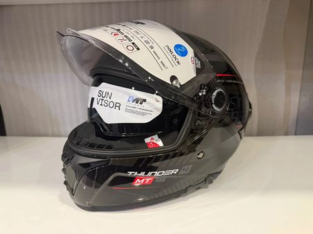 KASK MT THUNDER 4R SV LUMİNENCE D1 PARLAK GRİ