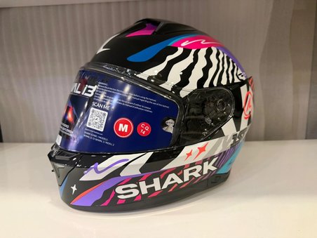 Kask Shark Skwal İ3 SPEED-FANCY Black White Blue