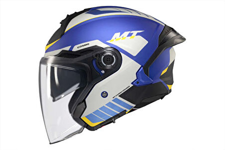 KASK MT COSMO SV CRUISER C7 ÇENESİZ GÖZLÜKLÜ MAT MAVİ