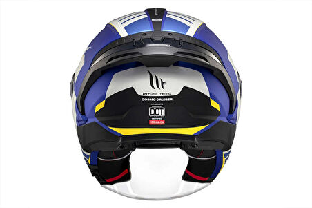 KASK MT COSMO SV CRUISER C7 ÇENESİZ GÖZLÜKLÜ MAT MAVİ