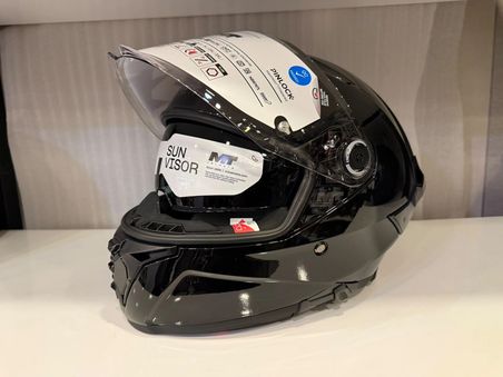 KASK MT THUNDER 4R SV PURE PARLAK SİYAH