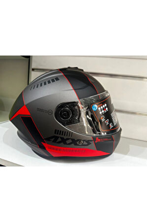 KASK AXXİS DRAKEN S MP4 C5 MAT RED/TİTANYUM