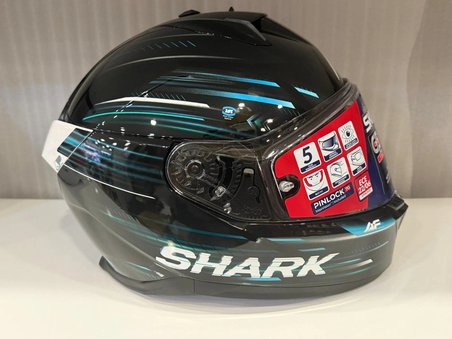 Kask Shark Skwal İ3 Lıght-Blur Siyah/Mavi/Yeşil