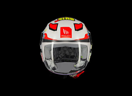KASK MT ÇOCUK LITE DİNO A0 BEYAZ