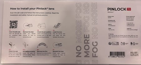 PINLOCK 70 MT HELMETS FÜME V-28 / V-28B / C