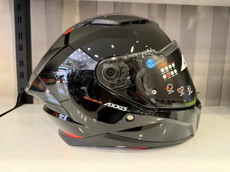 AXXIS KASK PANTHER SV SOLID A1 PARLAK SIYAH