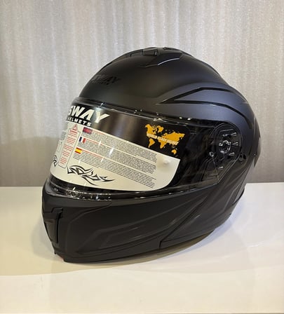 KASK SWAY SW 919 Matt Black Line Çene Açılır