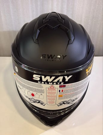 KASK SWAY SW 919 Matt Black Line Çene Açılır