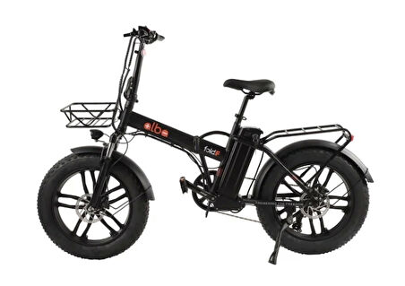 ALBA FOLD F PREMİUM 48V 16Ah(768Wh) SİYAH ZIRHLI LASTİK