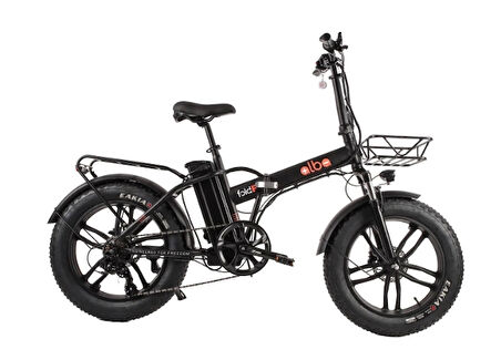 ALBA FOLD F PREMİUM 48V 16Ah(768Wh) SİYAH ZIRHLI LASTİK
