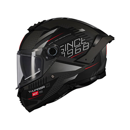KASK MT THUNDER 4 SV LUMİNENCE D1 MAT GRİ/SİYAH
